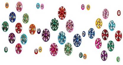 BEAUTY GOLD fancy designer bridal bindiya for beautiful lady & girl forehead, nails, tattooing Multicolor Bindis