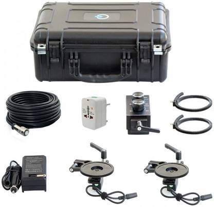 Proaim Electronic focus pro zoom focus remote control gear ring belt Kit | Storage case for DSLR DV HDV Canon Sony Nikon video cameras (EF-PRO) Camera Rig