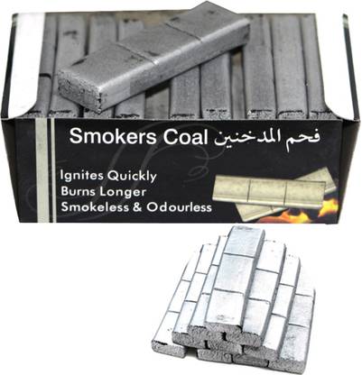 SCORIA Smoker Coal 60 Brick For Hookah Odorless and Smoke Free Hookah Charcoals