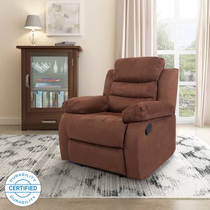 Flipkart Perfect Homes Costello Fabric Manual Recliners Recliner