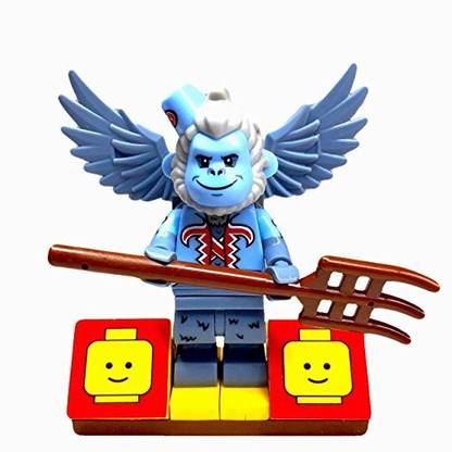 Genrc MinifigurePacks: Lego Batman Movie Bundle (1) Nikko - Evil Smile Flying Monkey Minifigure (1) Figure Display Base (1) Figure Acc