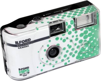 ilford HP5 Plus Black and White Single Use Camera with Built-in Flash and 24+3 Exposure FLIM Film Roll