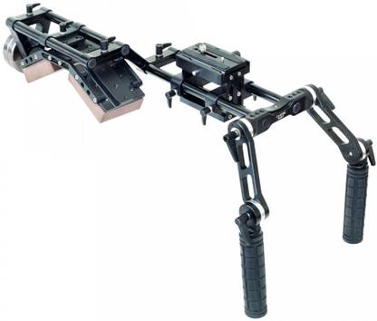 Proaim Video Camera Shoulder Stabilizer Rig w quick release plate + rosette handle set +Z-bracket (SR-016-00) Camera Rig