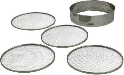 SRI LALIT ARTS ATTA CHALNI ,STAINLESS STEEL CHALNI (Color May Vary) Atta Chalni Collapsible Strainer (Silver Pack of 1) Collapsible Sieve