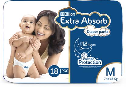 Billion Extra Absorb Diaper Pants - M