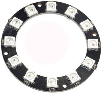 KitsGuru RGB LED Ring 12 Bit WS2812 5050 RGB LED + Integrated Driver Module Light Electronic Hobby Kit