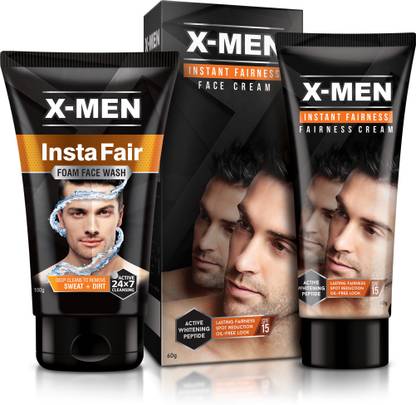 X-Men Instant Fairness Cream SPF 15 (60 gm)+ Insta Fair Foam Face Wash 100 gm