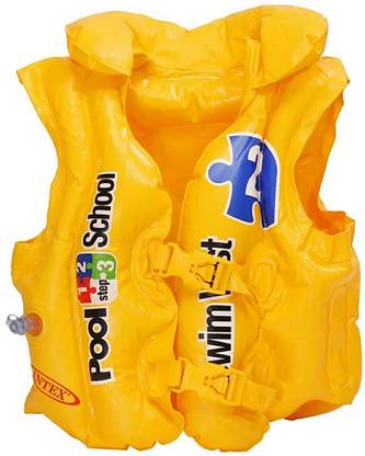 zhomcollection Intex School Deluxe Swim Pool 58660(Yellow) Inflatable Swimming Vests