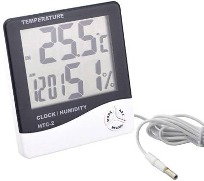 SAFESEED HTC - 2 Digital LCD Temperature Humidity Meter HTC - 2 Pin-Type Digital Moisture Measurer