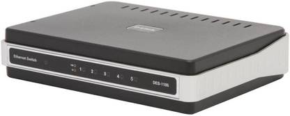 D-Link DES-1105 Unmanaged Desktop Switch(wall mountable) 5 Ports 100 Mbps Unmanaged Network Switch