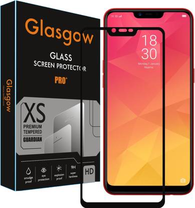 Glasgow Edge To Edge Tempered Glass for OPPO A5, Oppo A3s, Realme 2, Realme C1, Realme C1