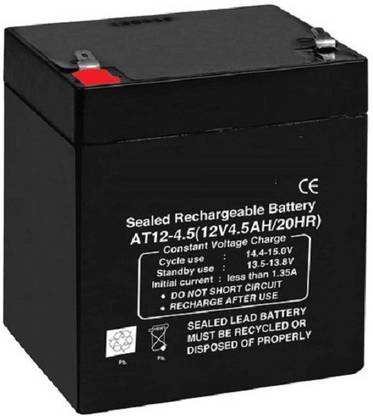 VGS MARKETINGS 12V 4.5Ah maintenance Free Rechargable Battery Emergency Light Toys UPS 12V 4.5 Ah Sealed Lead Acid Battery for Home Electronic AGM Solar Battery