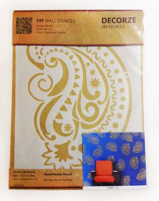 Decorze MWS-10 Paisley Stencil Stencil
