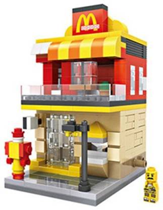 Genrc 1 Box Diamond Block Building McDonalds Building Stacked toys Blocks Parent-child Games Children's Educational Toys