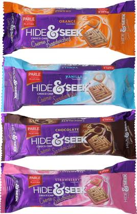 PARLE Hide and Seek Choco Chip Cream Sandwich Biscuit