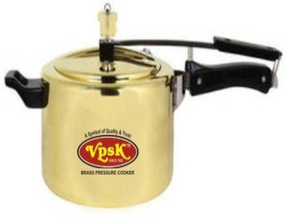 VPSK JAY ENN PURE BRASS PRESSURE COOKER 3 L Inner Lid Induction Bottom Pressure Cooker