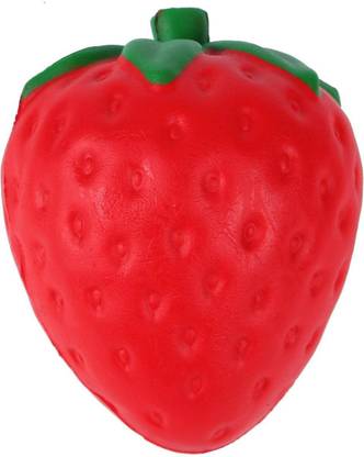 Squishy Toys India Slow Rising Squishy Toy Strawberry PU Foam Jumbo Squishies  - 9.5 cm