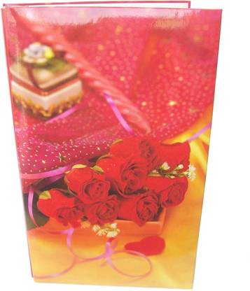 look RED ROSES NATRAJ PHOTO ALBUM ( SIZE 4"x6"-204 PHOTOS POCKETS ) Album