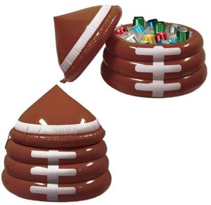 Beistle Inflatable Football Cooler (holds apprx 24 12-Oz cans) Party Accessory (1 count) (1/Pkg)