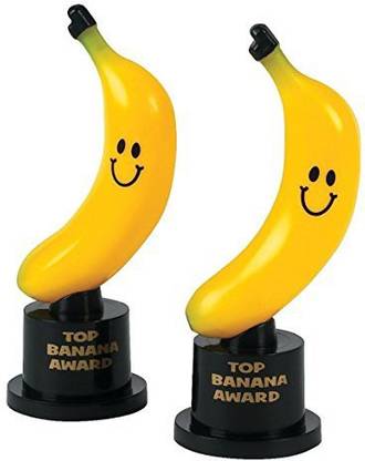 FUN EXPRESS Top Banana Award Trophies (1 Dozen)