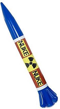Smiffys Inflatable Nuke Blow Up Novelty Item Nuclear Missile Toy, 34" x 5" inches