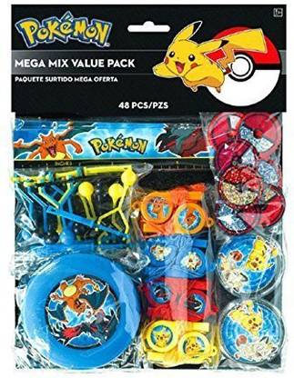 Unbranded Available! 48 Piece Pokemon Pikachu and Friends Birthday Party Favor Mega Mix Value Pack