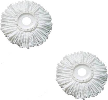 Aryshaa Polyester Microfiber Mop Head Refill Set for Magic Mop 360° Spin Replacement, 2 Piece … Refill