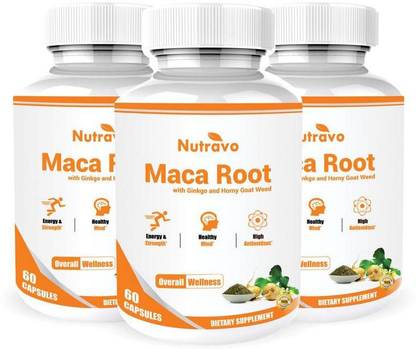 Nutravo Maca Root with Horny Goat and Ginkgo -3B