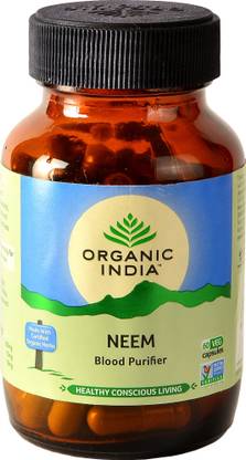 ORGANIC INDIA Neem 60 Capsules Bottle
