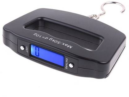 GLOWISH 50Kg / 10g high-precision LCD digital electronic scale portable multi-function hook weight scale hanging baggage Weighing Scale