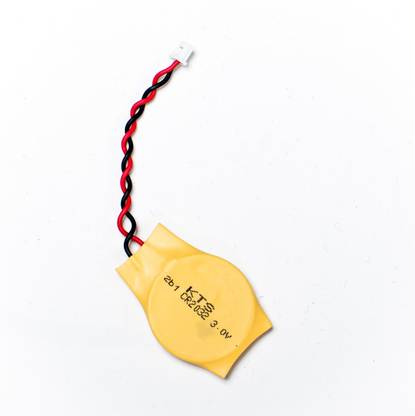 VGS MARKETINGS KTS CR2032 3V PLC BIOS CMOS Notebook lithium laptop mother board battery 3v 0.24 watts 30mm 2-wire 2-pin connector RTC   Battery