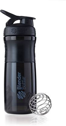 Blender Bottle SportMixer Tritan Grip Shaker Bottle, Black/Black, 28-Ounce 828 ml Plastic Shaker