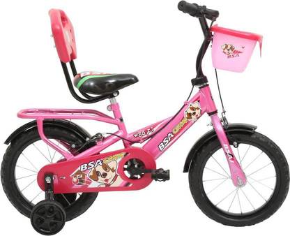 BSA CHAMP WOOF Bike For Kids Of Age 2-5Yrs Pink 12 T (inch) Recreation Cycle