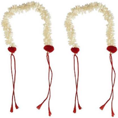 Bueno Gajra (Veni) Artificial Hair flowers Hair Accessories/Bridal Hair Gajra (White) Bun