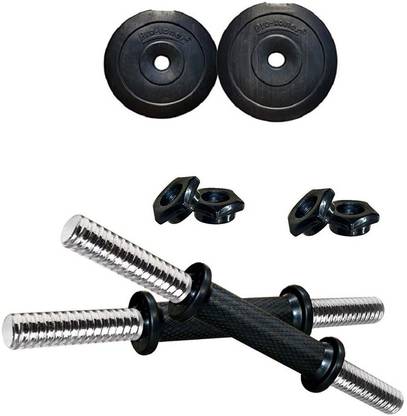 Protoner 20 kg PVC Adjustable Dumbbells with Gloves & Hand Gripper Adjustable Dumbbell
