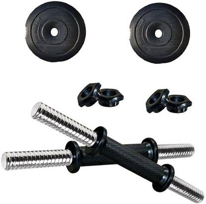Protoner 16 kg 16 kg PVC Adjustable Dumbbells with Gloves Hand Gripper Home Gym Combo