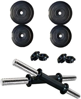 Protoner 18 kg 18 kg PVC Adjustable Dumbbells with Gloves & Hand Gripper Home Gym Combo