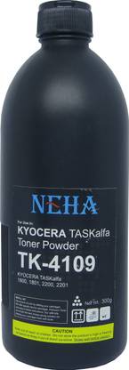 Neha TK-4109 TONER(300g) FOR KYOCERA TASKalfa 1800,1801,2200,2201 Black Ink Bottle