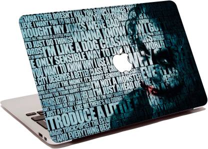 SANCTrix joker-m13p12044 UV print matt finish apple cutout decal and round edge macbook 13 inch pro non retina(2016 onward) vinyl Laptop Decal 13