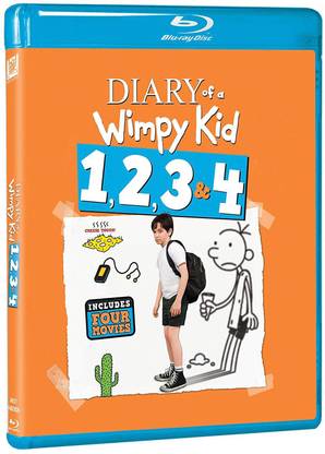 Diary of a Wimpy Kid - 4 Movies Collection: Diary of a Wimpy Kid + Diary of a Wimpy Kid 2: Rodrick Rules + Diary of a Wimpy Kid 3: Dog Days + Diary of a Wimpy Kid 4: The Long Haul (4-Disc Box Set)