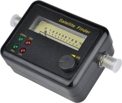 divinezon 4 Led + Buzzer Satellite Signal Finder Meter Tester Pointer Inline IF Signal Strength Meter Gain Measuring Tool Digital Multimeter