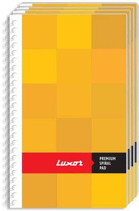 LUXOR sprial unruled 33pg (20578)-Set of 4 Regular Writing Pad Regular 33 Pages