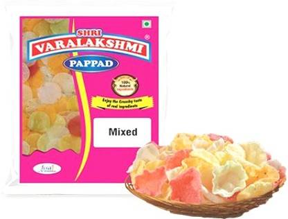Varalakshmi Mixed Flavoured Sabudana Pappad 500 Grams Masala Papad