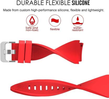 CellFAther Large Silicone 22mm Orange Smart Watch Strap
