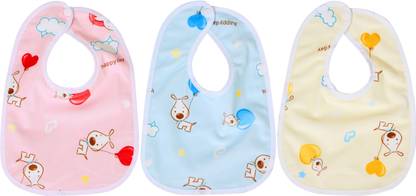 FIRST TREND Waterproof baby bibs/aprins for the babies Heart Print Pack of 3