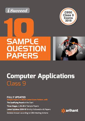 10 Sample Question Papers Foundation of Information Technology Class 9th CBSE