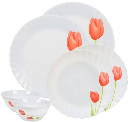 LAOPALA Pack of 6 Opalware Dinner Set