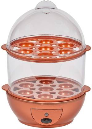 Fiiasa 7 to 14 Eggs Capacity Automatic Shut Off Copper Chef Egg Boiler,Steamer,Fryer ,Hard Boiled,Poached,Scrambled Eggs,Omelets (See IMAGES for Details ) Egg Cooker