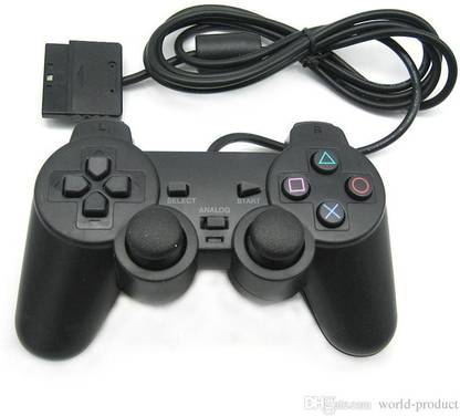 BVG PS2 Wired Controller DUALSHOCK 2 For PS2 Controller Black Gamepad