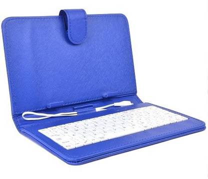 INFINITY Key Combo - BL Case Wired USB Standard Tablet Keyboard Compatible with Desktop, Laptop, Tablet, iPad, Mac